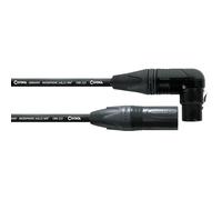 CORDIAL - CPM0.5FRM - Cable de micrófono con XLR hembra acodado, XLR macho recto, 0,5 m, conectores NEUTRIK, Select