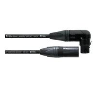 CORDIAL - CPM7.5FRM - Cable de micrófono con XLR hembra. XLR macho acodado 7,5 m, Conectores NEUTRIK, Select