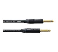 CORDIAL - CSI3PP-GOLD - Cable de instrumento Jack para estudio 3 m, conectores NEUTRIK de 6,35 mm chapados en oro, pico