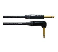 CORDIAL - CSI3PR-GOLD - Cable de instrumento Jack recto/acodado para estudio 3 m, conectores NEUTRIK de 6,35 mm acodados/rectos chapados en oro, pico