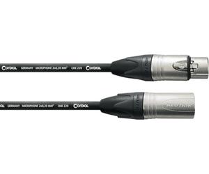 CORDIAL - CXM1FM - Cable de micro XLR 1 m, Conectores NEUTRIK XLR NC3 XX h/m, Select