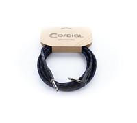 CORDIAL - E I3PR-TWEED-BL - Cable Guitarra jack recto/angular 3 m tweed azul