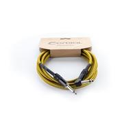 CORDIAL - ECL EI5PR-TWEED-YE - Cable Guitarra jack recto/angular 5 m tweed amarillo