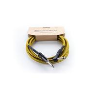 CORDIAL - ECL EI3PR-TWEED-YE - Cable Guitarra jack recto/angular 3 m tweed amarillo