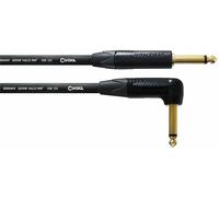 Cordial Encore Instr-Guit 6m Cable instrumento, Jack 6,3 mm TS recto + Neutrik en ángulo, dorado, Serie Encore (CSI 6 PR-GOLD)