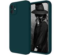 Cordking Designed for iPhone 11 Case, Silicone [Straight Edges] & [Camera Protecion] Upgraded Phone Case with Soft Anti-Scratch Microfiber Lining, 6.1 Inch, Teal