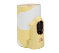 Cordless Baby Bottle Warmer, Travel-friendly Design (YELLOW) | Control de temperatura constante, adecuado para uso en exteriores, fácil ajuste de temperatura, hecho de cuero PU
