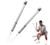 Cordless Battle Ropes for Home Gym, Portable Weighted Exercise Rope for HIIT & Cardio, Full Body Workout, Ideal for Small Spaces & Travel (Gray)