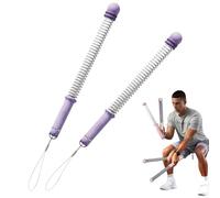 Cordless Battle Ropes for Home Gym, Portable Weighted Exercise Rope for HIIT & Cardio, Full Body Workout, Ideal for Small Spaces & Travel (Purple)