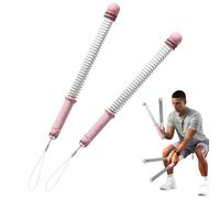 Cordless Battle Ropes for Home Gym, Portable Weighted Exercise Rope for HIIT & Cardio, Full Body Workout, Ideal for Small Spaces & Travel (Pink)