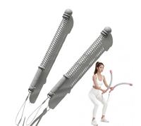 Cordless Battle Ropes for Home Gym - Ropeless Battle Ropes with Adjustable Weights for Strength Training - Portable Weighted Exercise Equipment for Men & Women, Quiet Full-Body Workout (Gray)