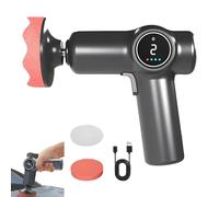 Cordless Car Buffer Polisher, Rechargeable Car Waxing and Polishing Machine, Lithium Battery Buffer with Cooling Fan, for Cars Detailing/Scratch Removing (A)
