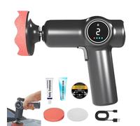 Cordless Car Buffer Polisher, Rechargeable Car Waxing and Polishing Machine, Lithium Battery Buffer with Cooling Fan, for Cars Detailing/Scratch Removing (C)