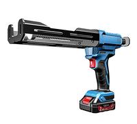Cordless Caulking Gun Silicone Sealant Electric 12V Double Cartridge Adhesive 400ml Automatic Dual Component Epoxy Applicator(2 batteries)