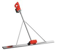 Cordless Concrete Screed Vibratory Kit - Lithium Battery Power Trowel, Electric Cement Surface Leveling & Finishing Tool