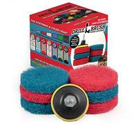 Cordless Drill Attachment - Scrub - Scour- Drill Pads - Hard Water Stain Remover - Soap Scum - Mold - Mildew - Mineral - Rust - Calcium - Limescale - Acid Rain - Pool Tile - Granite - Shower Doors