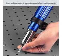 Cordless Electric Rivet Adapter Kit for Hand Drill Duty Riveting Tool Set with Aluminum Alloy Shell and Non Slip Handle Compatible with 2.4 3.2 4.0 4.8mm Blind Rivets