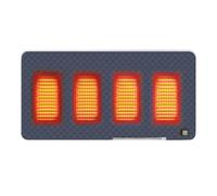 Cordless Electric Seat Warmer - Heated Cushion for Adults | Premium Polyester with Adjustable 3 Heat Levels, Portable Stadium Bleacher Comfort, for Hips, Waist, Back, Shoulders