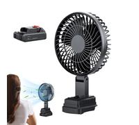 Cordless Fan, Battery Operated Blower, 17.5cm/6.89 Inches Portable Air Circulator, Strong Wind Output, Compact Quiet Design for Camping, Golf, Travel, Tent, Rv, Outdoors ABS