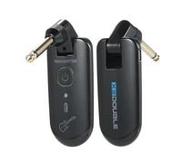 Cordless Guitar Transmitter Receiver,W3 Double Acoustic Guitar Cordless Transmitter And Receiver System U Section Green Suitable For Musicians And Presenters (Black)