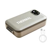 Cordless Lunch Box, Electric Food Warmer - 7200mAh Battery, Timer Control | Portable Meal Heater for Work Travel with Timer | 7200mAh Rechargeable Battery, Leak Resistant Container, Heated Food Storage