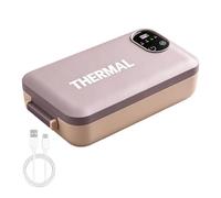 Cordless Lunch Box, Electric Food Warmer - 7200mAh Battery, Timer Control | Portable Meal Heater for Work Travel with Timer | 7200mAh Rechargeable Battery, Leak Resistant Container, Heated Food Storage