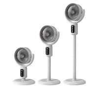 Cordless Oscillating Standing Fan - 5-Speed 4000mAh Air Circulator With Rem
