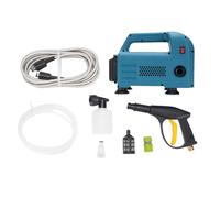 Cordless Portable Power Battery Washer, Made of high risk plastic and metal 2200W 150bar for Car Patios Outdoor Cleaning Car Wash Watering