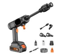 Cordless Pressure Washer - Car Driveway Patio Deck Concrete House Exterior | Handheld Machine With 2 Mode | Pressure Water Sprayer Adjustable Cleaner Attachment Portable For Deck RV Patio Driveway