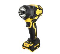 Cordless Screwdriver High Speed Brushless Electric with LED Light for DCB200 Battery Yellow ABS Material 550 Nm