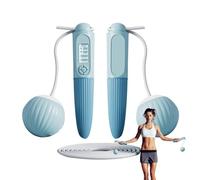 Cordless Skipping Rope, Jump Rope with Counter, Adjustable Training Rope, Weighted Fitness Accessories, Sports Supplies for Kids, Adult Fitness Jump Rope for Kids & Adults
