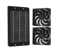 Cordless Solar Fan Silent Portable Air Blower Rechargeable Cooling Device