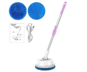 Cordless Spin Mop - Electric Water Cleaner, 360 Degree Rotation Head, 16.73x9.25x4.05 IN Removable Portable Hand Washer | Multii Surfaces Hygiene Machine, Tile Hardwood Carpet Care