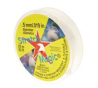 Cordn de cuentas mgicas y joyas de estiramiento - Facilty Fcil de nudo - Color transparente - 0.5 mm de dimetro - carrete de 25 metros (82 pies)