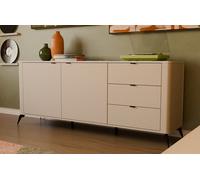 CORDOBA 2D3S KASHMIR BEIGE Cómoda 3 Cajones Cierre Suave