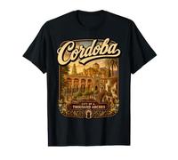 Córdoba España Vintage Andalucía Viajes Córdoba Vacaciones Camiseta gráfica económica