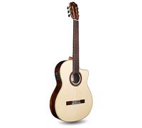 Cordoba GK Studio Negra Cutaway Guitarra Flamenca Acústica-Eléctrica de Cuerda de Nylon, Serie Iberia