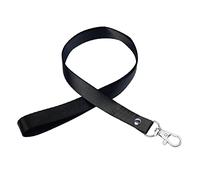 Cordón Cuello,10 pcs Cordones de Insignia Correa para El Cuello con Cordón Cuelga Llaves Cuello Lanyard Funda Porta Tarjetas Identificativas,para Llavero, Tarjeta de Visita, Negro/Remache