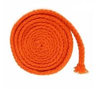 Cordón de algodón 10M y 5/7mm for bolso, correa for mochila, pretina, cuerda trenzada, zapatos, , cordones decoración, accesorios for manualidades costura DIY Para Pantalones y Chaquetas(Orange,7MM)