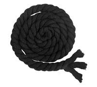 Cordón de algodón, Black 3-Ply Cotton Braided Twine Rope 12mm x 2 Meters For DIY Bag Decoration Sewing