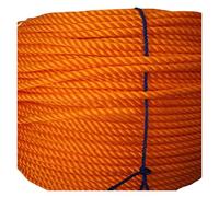Cordón de algodón para macramé Cordón De Algodón Retorcido Naranja Rojo 8-10mm x 10-20m(10mmx20m)