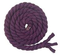Cordón de algodón, Purple 3-Ply Cotton Twine String 5-20mm 2M Braided Cord DIY Decoration Craft