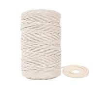 Cordón de algodón, Twisted Cotton Cord Macrame Rope 1-10mm x 2-100m(3mm 20meter)