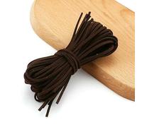 Cordón de ante de doble cara de 2,5 mm, tejido a mano, de 5 m/tira, 1 m/tira. Ideal para pulseras, bisutería y manualidades. Color: V156-Deep coffee-V156-M.