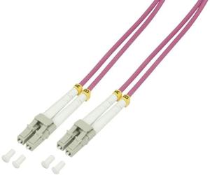 Cordón De Conexión De Fibra Logilink Om4 50 / 125Μ LC-LC 0,5M
