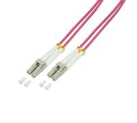 Cordón de conexión de fibra logilink om4 50 / 125? lc-lc 1,0m