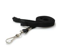 Cordón de cuello plano 10 mm Negro - Paquete de 100