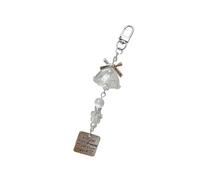Cordón de cuentas de resina para teléfono con lazo, diseño de flores de Aeolian Bells, hecho a mano, colgante para bolsas y cámaras, C, como se muestra