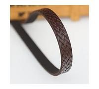Cordón de cuero, Cordón de cuero for joyería, 10mm ancho, 1,2 m largo, cuerda PU tejida 7 colores for fabricación DIY(Coffee)
