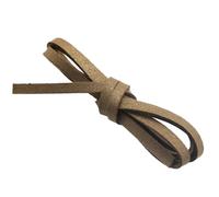 Cordón de Cuero de Ante Plano, cordón de Cuero Suave, Cuerda for Manualidades, Collar, Pulsera, fabricación de Joyas para JoyeríA, Collares, Pulseras y Manualidades(Gold Dust Khaki,20mm 2 Meters)